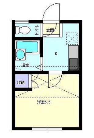 牛島第一アパートの物件間取画像